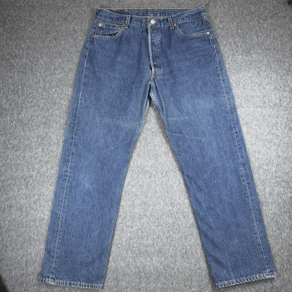 Levi's 501 Xx Jeans Button Fly Mens 36x30 Vintage 2000 Y2K Blue Jeans